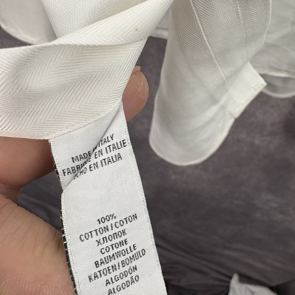 Ralph Lauren Black Label Shirt Mens 15.5 White French Cuff Italy Long Sleeve - Picture 5 of 5